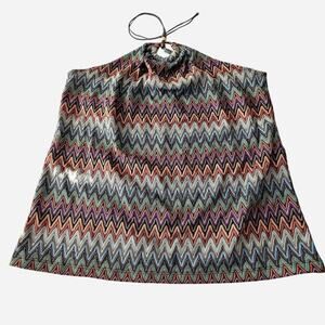 Y2k Boho Brown Strapless Top